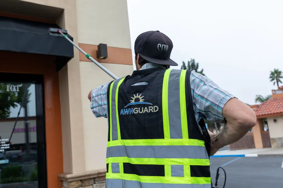 Awning cleaning project 2