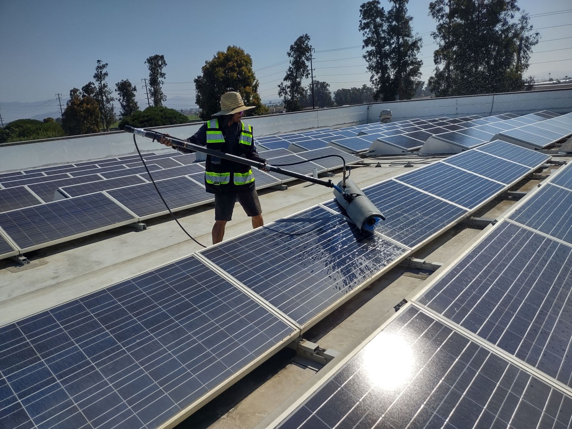 Solar panel cleaning project 8