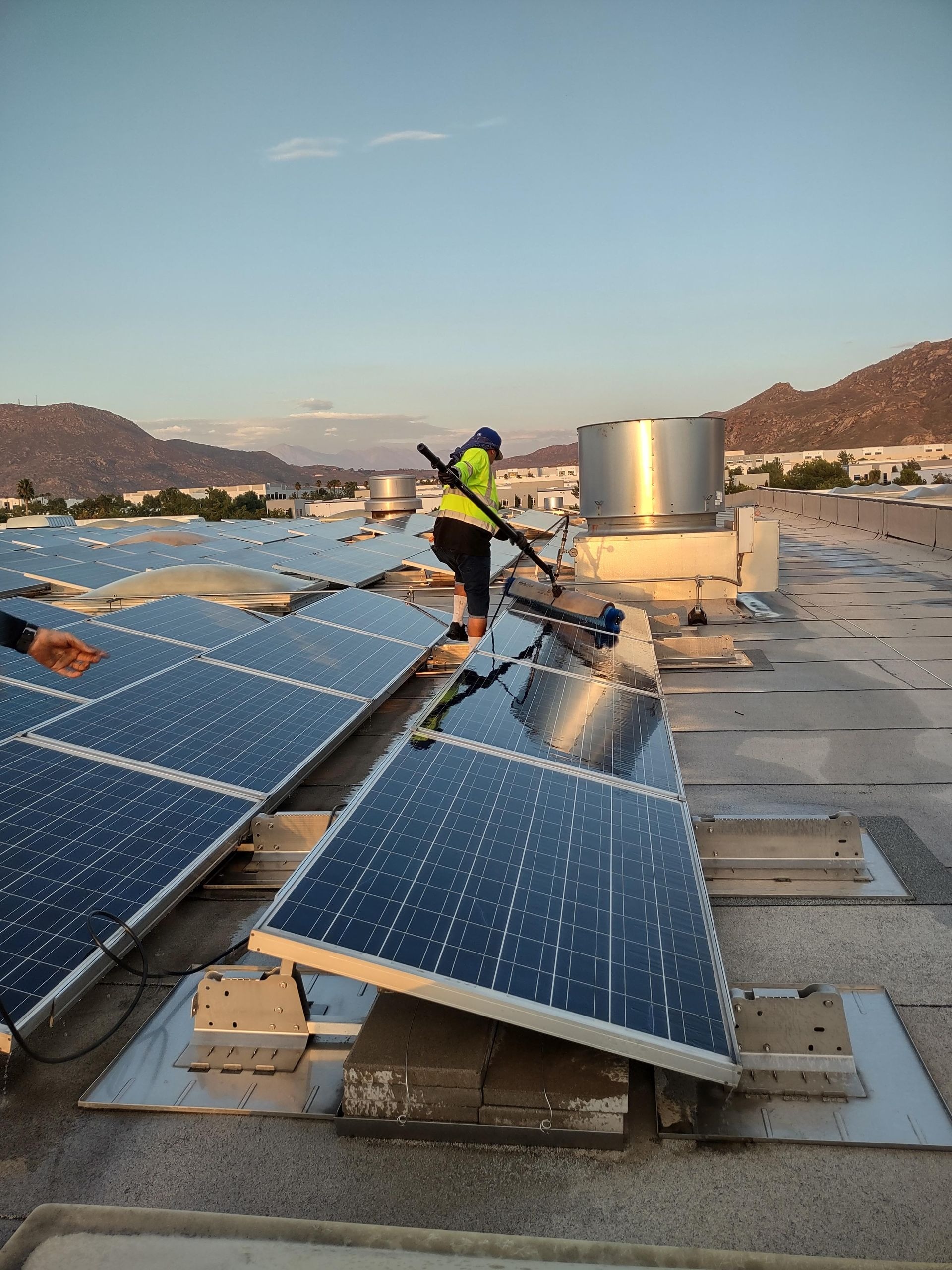 Solar panel cleaning project 12