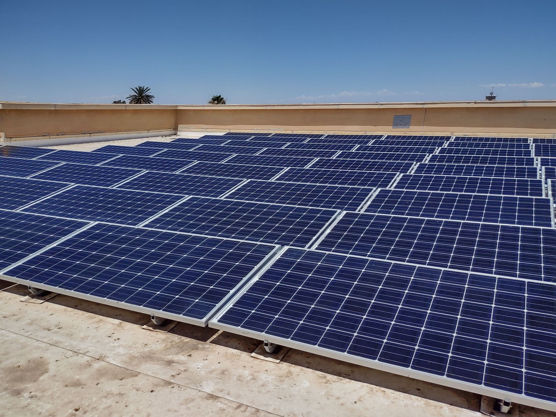 Clean solar panels after cleaning